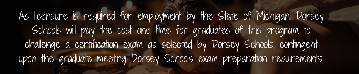 Massage Therapy Banner Dorsey Schools - Disclosure - About Our Program