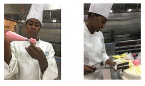 Decorating A Cake At Our Roseville Culinary Academy Campus 