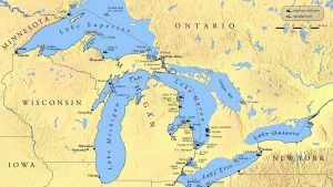 Michigan is the only state that touches four of the five Great Lakes.