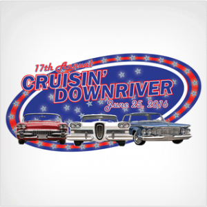 The 17th annual Cruisin' Downriver will begin at 10 a.m. June 25, 2016 and cruise through the cities of Lincoln Park, Southgate, Wyandotte, and Riverview.