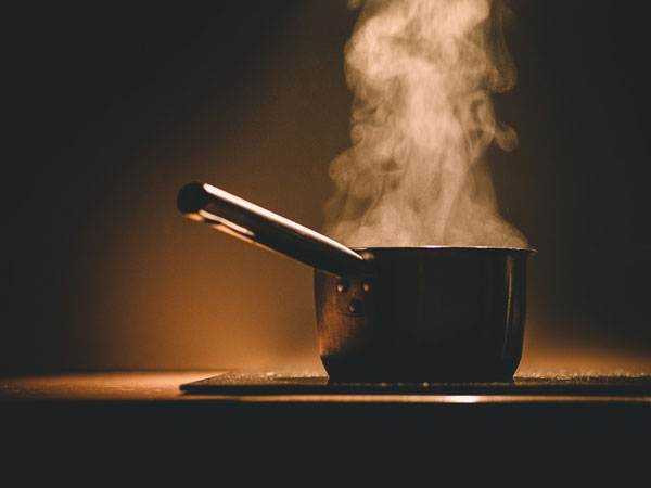 Pot of Water Boiling on Stove - Dorsey Culinary Academy