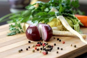 Student Cooking in A Culinary Arts School in Michigan