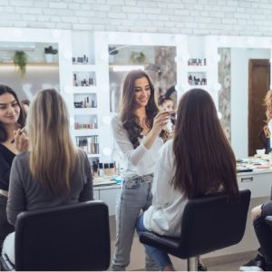 beauty college students