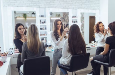 beauty college students